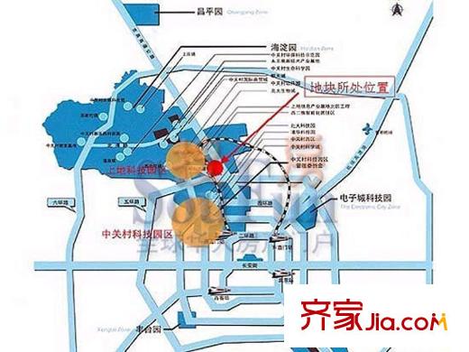 橡树湾交通图地块