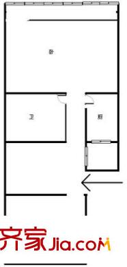 挂甲屯户型图户型图 2室1厅1卫1厨