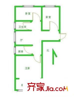 愛民里小區(qū) 3室 戶型圖