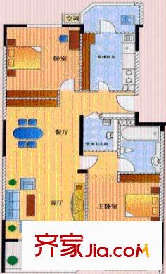 龍澤苑西區(qū)戶型圖戶型圖 2室2廳2衛(wèi)1廚