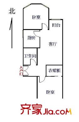 太仆寺33號院戶型圖  戶型圖 2室1廳1衛(wèi)1廚