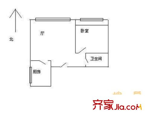 远洋光华国际 4室 户型图