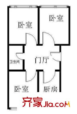 新明嘉園 3室 戶型圖