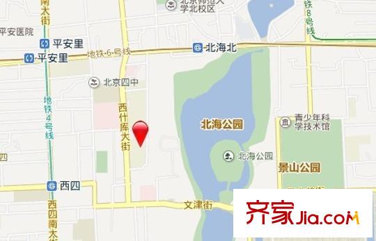 天慶胡同交通圖