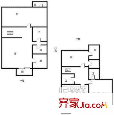 美樹假日嘉園戶型圖戶型圖 3室2廳3衛(wèi)1廚