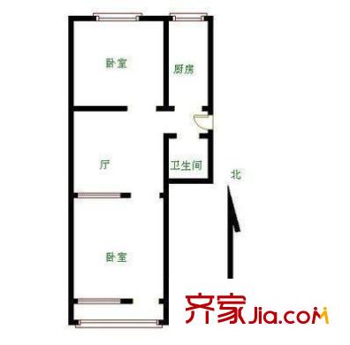 太仆寺33號院戶型圖戶型圖 2室1廳1衛(wèi)1廚