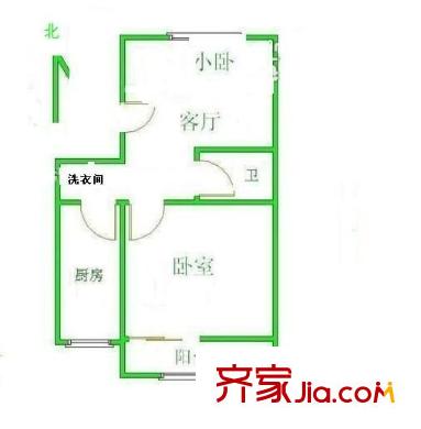 阳光南里 1室 户型图