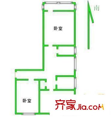 西便門外大街西里戶型圖戶型圖 3室1廳1衛(wèi)1廚