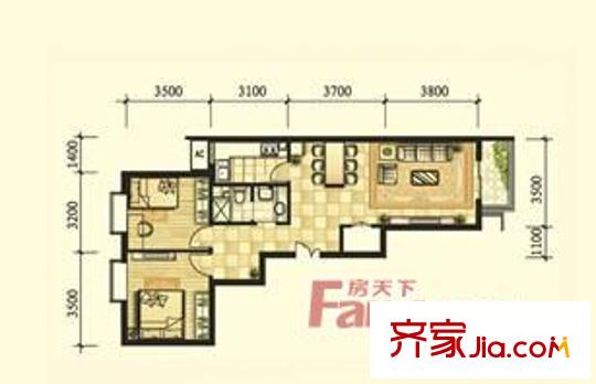乐园西小区 户型图