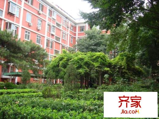 航天部大院外景图绿化图