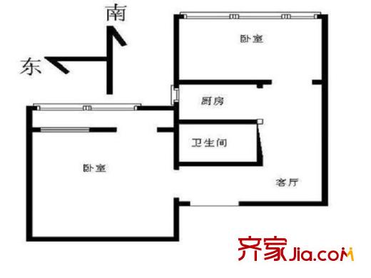 车道沟东里户型图