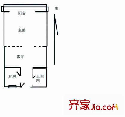 人定湖西里小區(qū)戶型圖戶型圖 1室1廳1衛(wèi)1廚