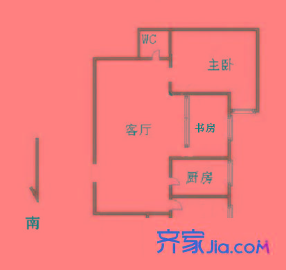富宏馨居 2室 戶型圖