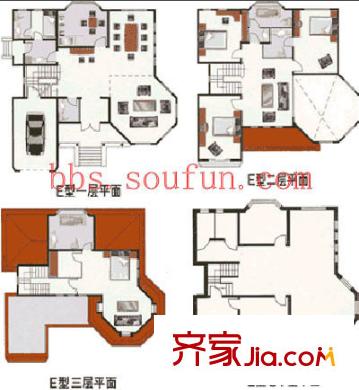 枫露皇苑二期户型图户型图 4室3厅3卫1厨