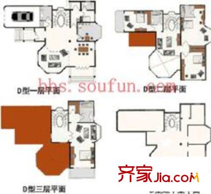 枫露皇苑二期户型图户型图 5室4厅3卫1厨