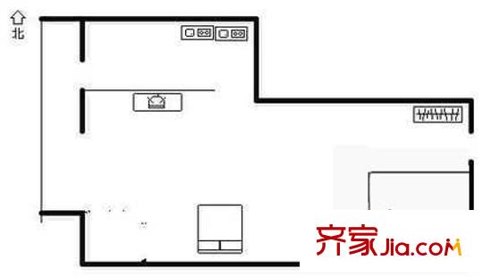 小稿村户型图户型图 1室1卫1厨