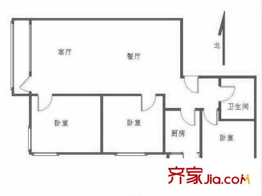 交大嘉園 0室 戶型圖