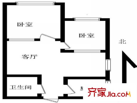 交大嘉園 0室 戶型圖