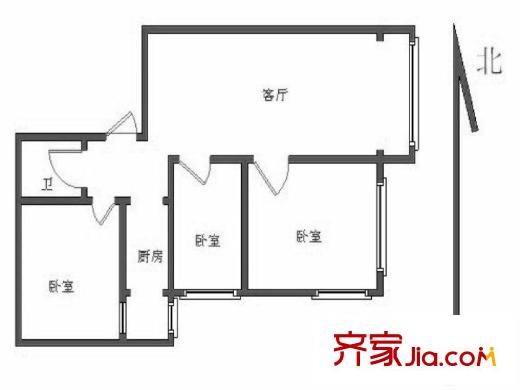交大嘉園 0室 戶型圖
