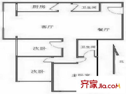 交大嘉園 0室 戶型圖