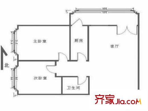 交大嘉園 0室 戶型圖