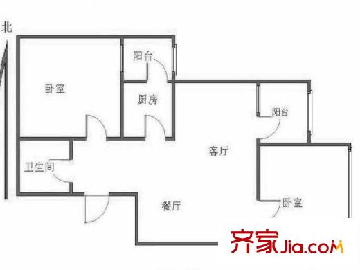 交大嘉園 0室 戶型圖