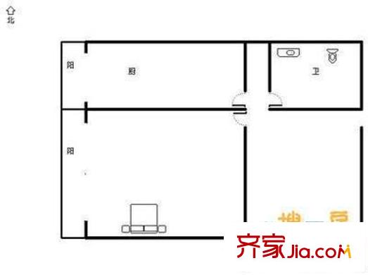里仁街6號(hào)院戶型圖戶型圖 1室1廳1衛(wèi)1廚