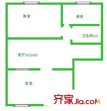 虎坊路小區(qū)戶型圖戶型圖 2室1廳1衛(wèi)1廚