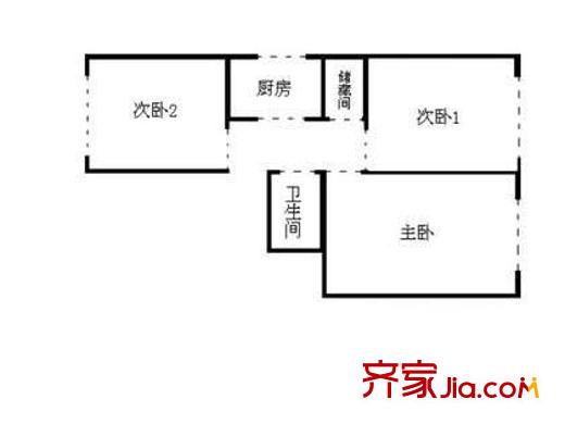 虎坊路小區(qū)戶型圖戶型圖 3室1衛(wèi)1廚