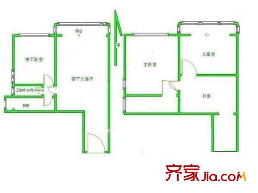 朗琴園 4室 戶型圖