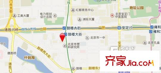 小石橋胡同交通圖
