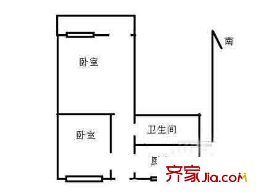 宣武門東大街戶型圖戶型圖 2室1衛(wèi)1廚