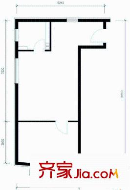FREE自由季户型图一居室户型图(已售完) 1室1厅1卫1厨