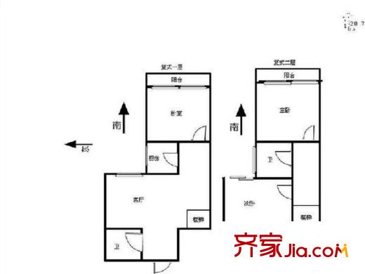 景泰西里西区 3室 户型图