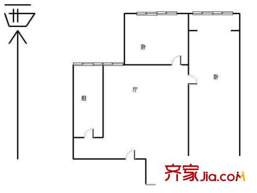 金容苑户型图户型图 2室1厅1卫1厨