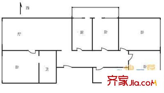 金容苑户型图户型图 4室1厅2卫1厨