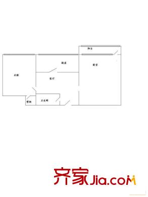 阜光里小區(qū)戶型圖戶型圖 2室1廳1衛(wèi)1廚