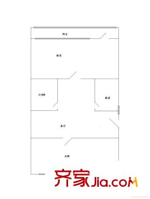 阜光里小區(qū)戶型圖戶型圖 2室1廳1衛(wèi)1廚