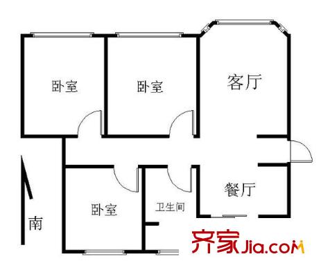 马坡花园 户型图
