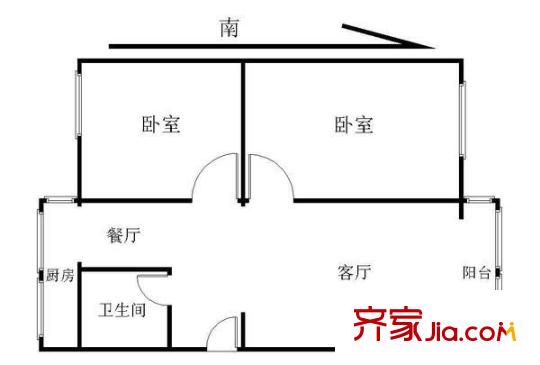 马坡花园 户型图