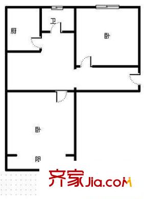 科源小區(qū)戶型圖戶型圖 2室1廳1衛(wèi)1廚