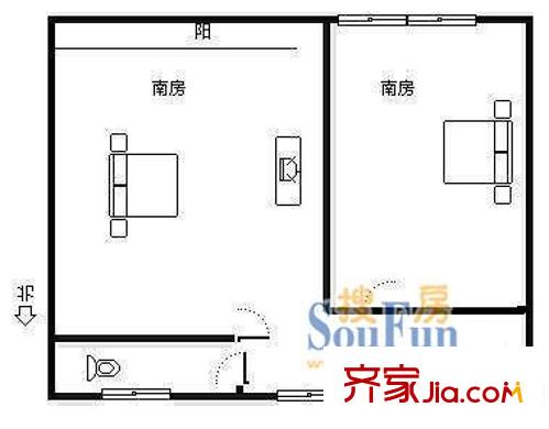 上海 瞿四小区 户型图
