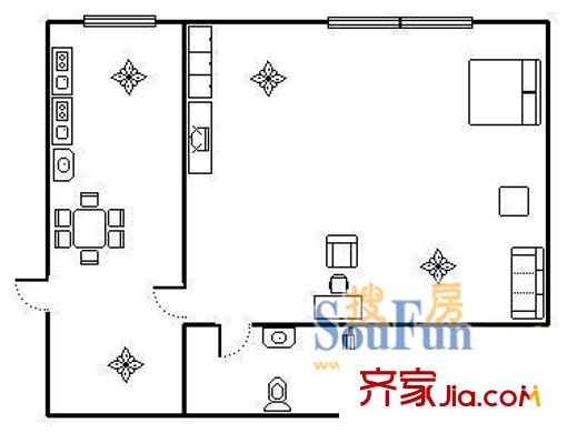 上海 瞿四小区 户型图