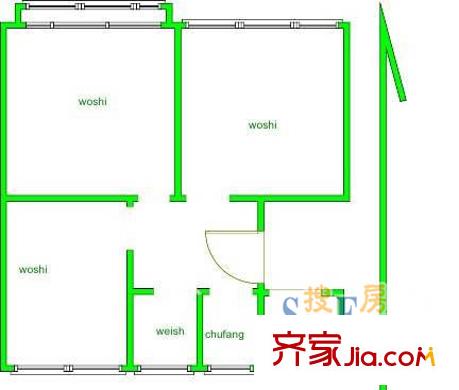 上海 涇華新村 戶型圖