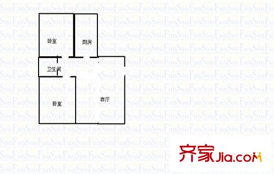金橋新家園 2室 戶型圖