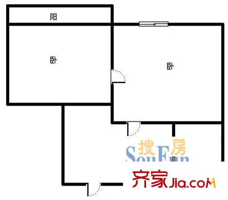 朱家灘小區(qū)戶型圖戶型圖 2室1廳1衛(wèi)1廚
