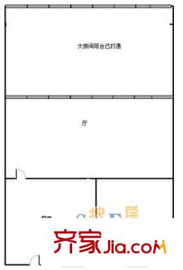上海 大连小区 1室 户型图