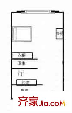 上海 协友公寓 户型图