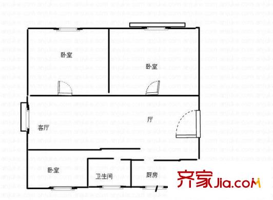 金丰小区 3室 户型图