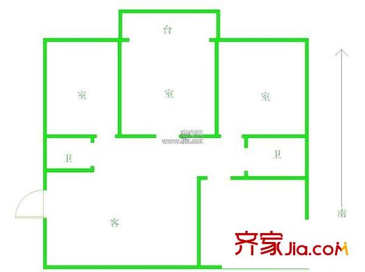 金丰小区 3室 户型图